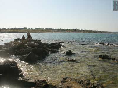Lo percorriamo e arriviamo sulla costa. Ci dirigiamo cos� a sinistra fino ad affacciarci sulla �nostra� baia